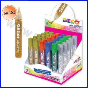 COLLA GLITTER 30 FLACONI ML10.5 COL.ASS
