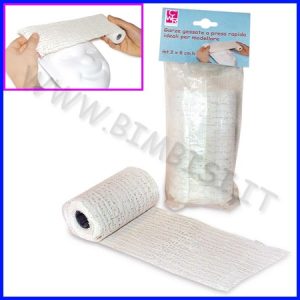 GARZE GESSATE CM.10X3 MT. – CONFEZIONE 4 PEZZI