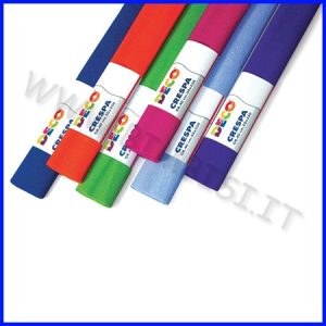 CARTA CRESPA GR.40 – CONF.6 ROTOLI CM.250X50 – COLORI FREDDI ASS.