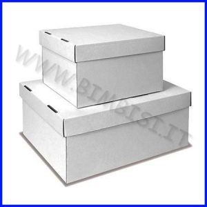SCATOLA CON COPERCHIO – BIANCA CM.31X23X14