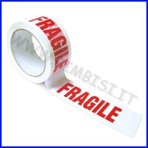 NASTRO ADESIVO X IMBALLO “FRAGILE” cm 5 X 66 mt