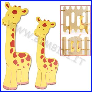 DECORAZIONI LEGNO GIRAFFA H24