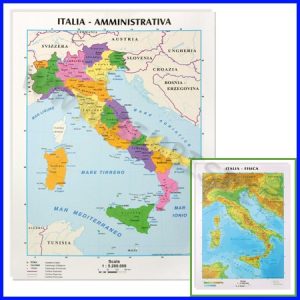 CARTA GEOGRAFICA DA BANCO ITALIA 21X29.7