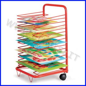 CARRELLO ASCIUGADISEGNI – 17 RIPIANI – CM.44,5X35,5X71H
