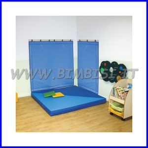 PARETE MORBIDA BICOLORE AZZURRO/BLU CM.140X140