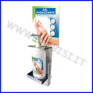 SUPPORTO PARETE DISPENSER GEL LAVAMANI