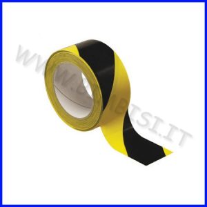 NASTRO ADESIVO SEGNALETICO GIALLO/NERO MM 50X33 MT