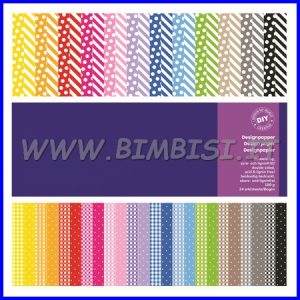 CARTA PER SCRAPBOOKING – SET 24 FG. MM. 305X305 FANTASIE ASS.