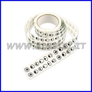 ADESIVI – ROTOLO PZ. 2000 – OCCHIETTI DIAM. MM. 45