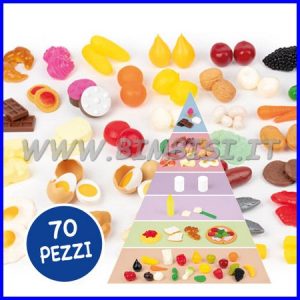 ALIMENTI – 70 PZ.CON PIRAMIDE ALIMENTARE IN MAXI BAULETTO