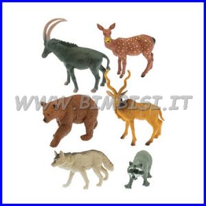 ANIMALI DEL BOSCO- BUSTA 6 PEZZI