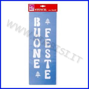 STENCIL CM.18×49 – BUONE FESTE