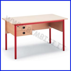 CATTEDRA CON 2 CASSETTI 130 X 70 H 76 CONFORME EN 1729-1