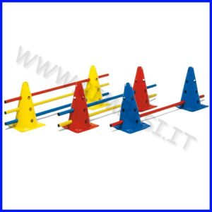 PERCORSI MOTORI 6 CONI + 6 BASTONI cm100