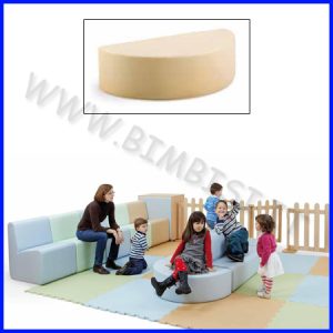 SEDUTA SEMITONDA PER DOPPIODIVANO 90X45X27