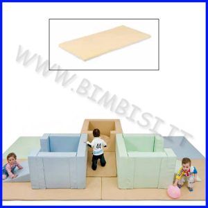TAPPETO BICOLORE 130X65X4