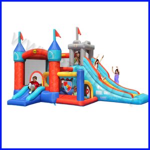 CASTELLO GONFIABILE HAPPYHOP MEDIOEVO DIM.CM 485X320X295