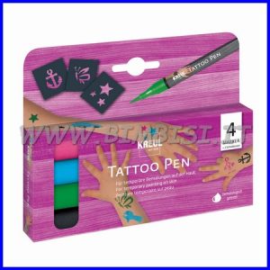 KREUL – TATTOO PEN SET 4 PEZZI – MIX