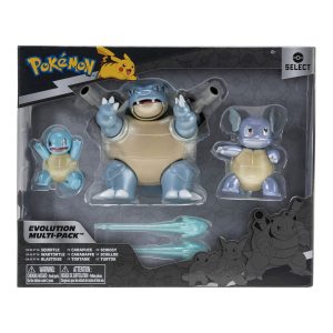 Pokémon Select Evolution Multi-Pack – Squirtle, Wartortle, Blatoise