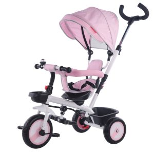 GIO’ BABY – Triciclo rosa fronte mamma
