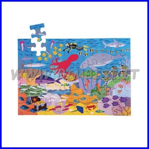 PUZZLE LEGNO “IN FONDO AL MAR” CM.27X28,5X6