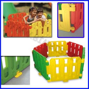 RECINTO MULTICOLORE PER BIMBI SET BASE 6 PZ DIM.CM 80X56X6 DIM.TOTALE 4,80 MT