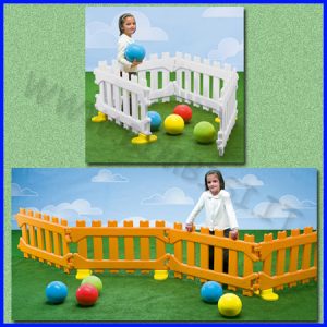 RECINTO PER BAMBINI PLAY PEN CON BASI SET DA 4 PANNELLI 110X5X60h + 4 BASI