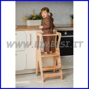 TORRE MONTESSORIANA SGABELLO PROTETTIVO CM 41X39X86H